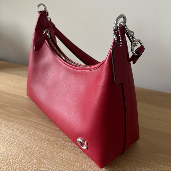 EUC Coach Juliet Shoulder Bag in Ruby and Silver - Picture 5 of 15